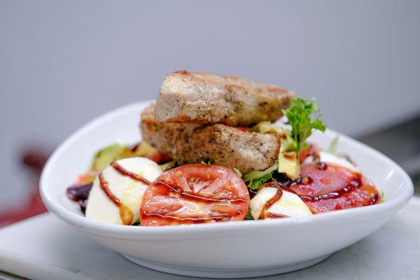 Caprese Salad with Tuna on top