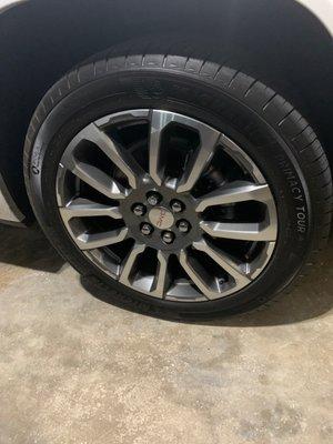 Rim damage (4 different locations).