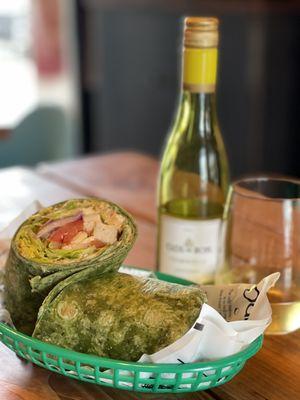 gluten free spinach wrap