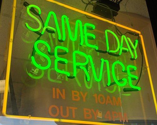 Same Day Service