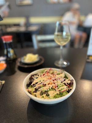 House Salad + Sauvignon blanc