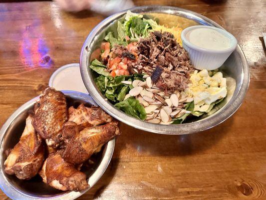 G 's Louise Salad & Smoked Chicken Wings