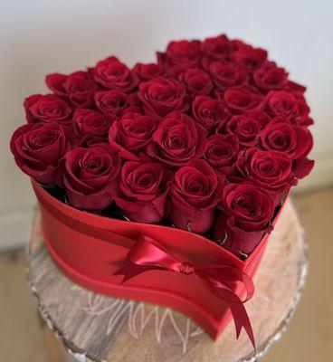 beautiful heart with premium roses