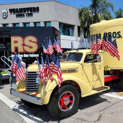 The classic 1948 Diamond T Stater Brothers delivery truck at Teamsters Local 1932 "Spring Fling" Custom Car and Motorcycle Show!