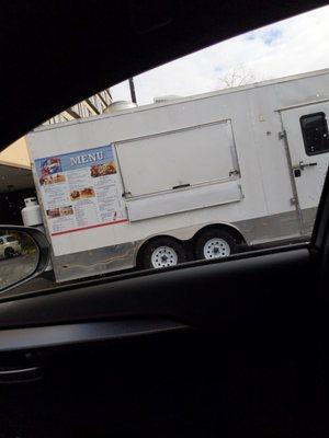 It's a food truck.  Drove around the entire lot looking for a restaurant. And they werent even open.