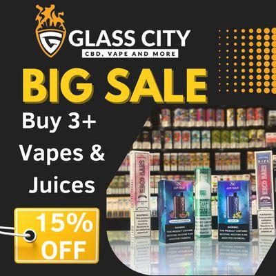 Vapes and Juices Sale until January 31st, 2022