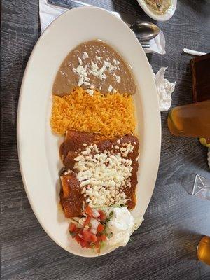 Steak enchiladas