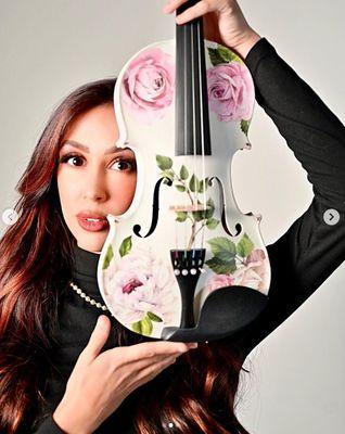 Not just a beautiful face!  Enjoy the lovely sound of Rose Delight Violin!