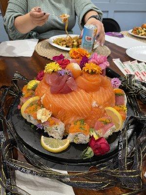 Sushi cake