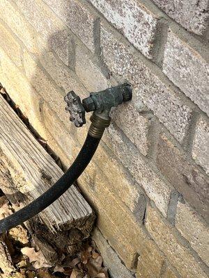 Outside faucet repairs