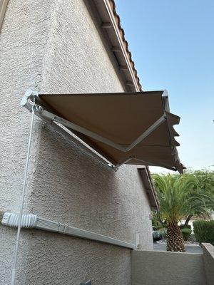 Awning installation.