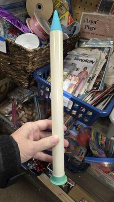 World's biggest knitting needle.