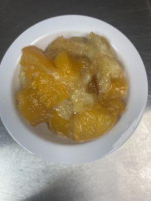 Peach cobbler! Best ever!