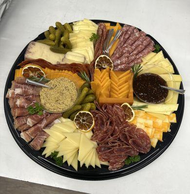 Charcuterie board!! Crackers included on side