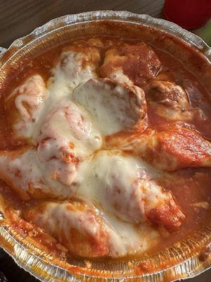 Stuffed Shells with meatballs