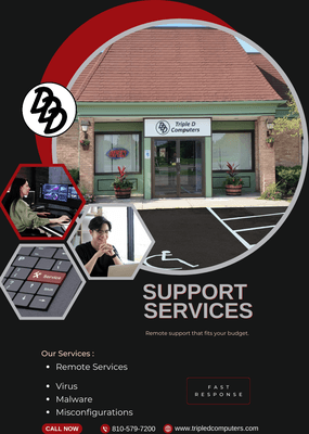 Support services for all types of businesses.