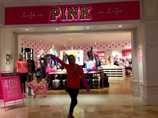 In front of Chandler Fashion's Victoria's Secret PINK