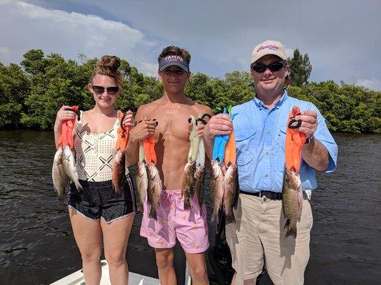 August and September are two great months to target Mangrove Snappers.