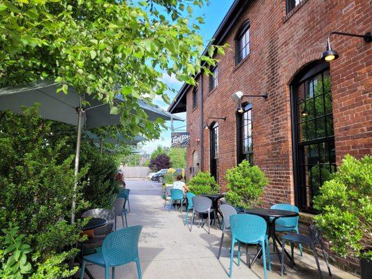 Beer garden at Long Live Beerworks.