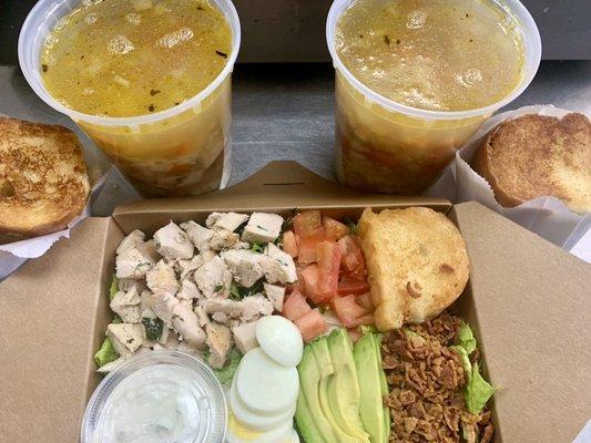 Deli Cobb Salad & Mama Diane's Chicken Soup