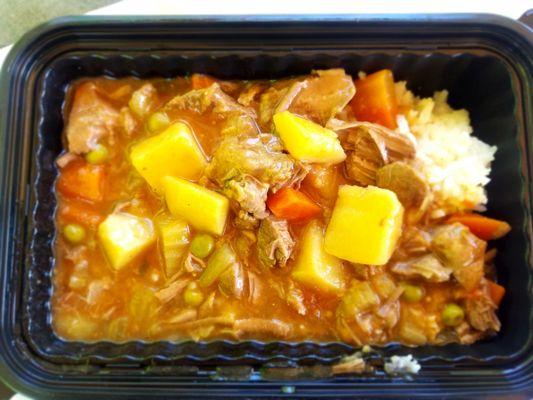 Beef stew with white rice