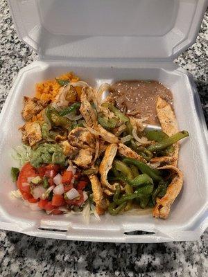 Grilled chicken fajita