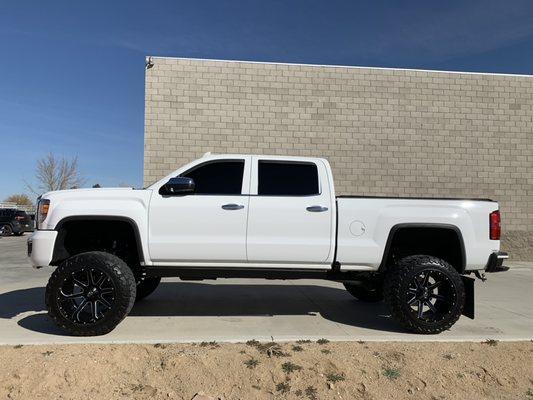 2018 GMC Sierra with 5% Ceramic Lifetime Warranty film. Lancaster CA