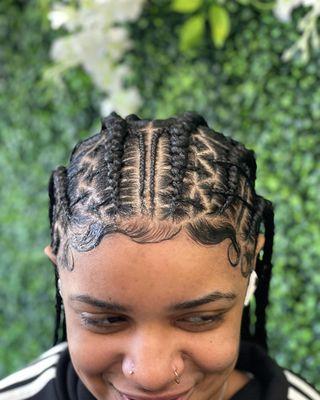 Knotless braids