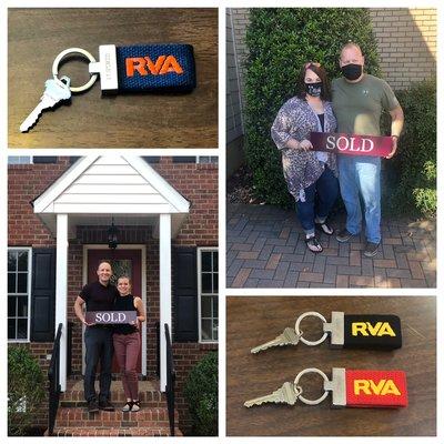 SOLD! Happy buyers getting the keys to RVA!