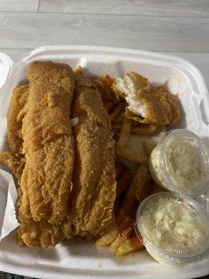 The best catfish fried hard