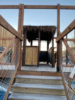 Tiki bar in the rooftop