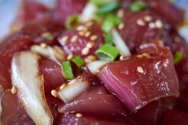 Fresh ahi "kabayaki" poke