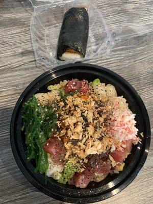 Large 3 Scoop Poke Bowl - OO, Unagi Musubi (1)