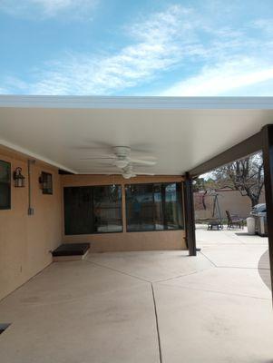 3" insulated roof with fan beams