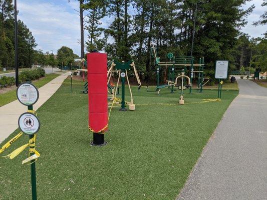 Fitness area at Huntersville Athletic Park