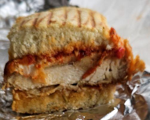 Chicken parmesan sandwich