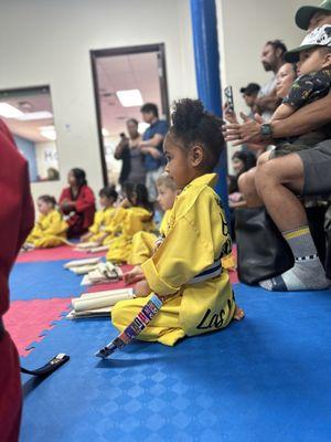 Focused before belt promotion!