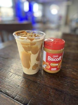 Biscoff iced latte