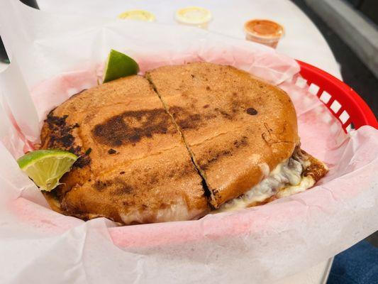 Queso birria torta (yum)