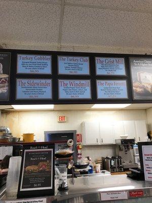 Deli menu