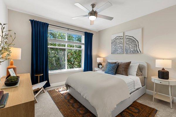 Ceiling fans in bedrooms