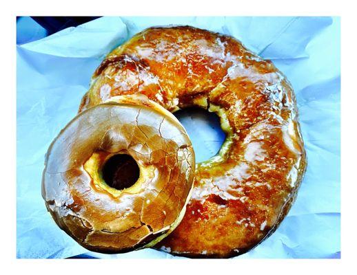 Big Dot Donut and little Friend Carmel Donut. Dat Donut.(S.Cottage Grove/E 83rd St) Donuts Breakfast Sandwiches & Coffee. Cool!