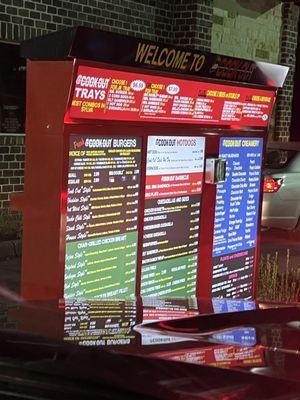 menu outside