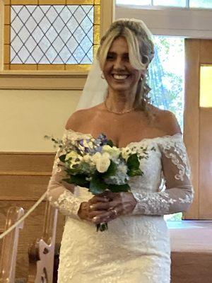 My Beautiful Bride and Bouquet.