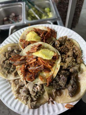 Tacos without any toppings