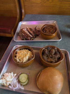 My husbands ribs and baked beans, which he said were also amazing!