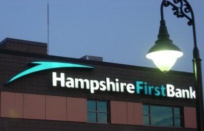 Hampshire First Bank's headquarters on Canal St. in Manchester