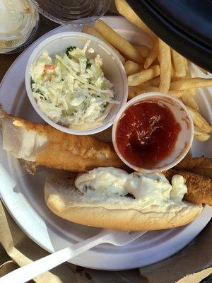 Fish Fry French Fries Coleslaw