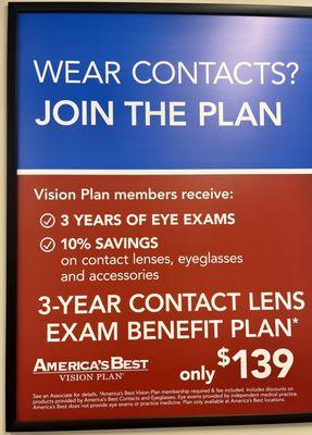 Additional $20 for each exam if you want retinal imaging