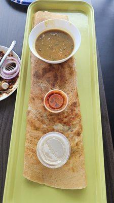 Onion dosa. Very crisp and less oily